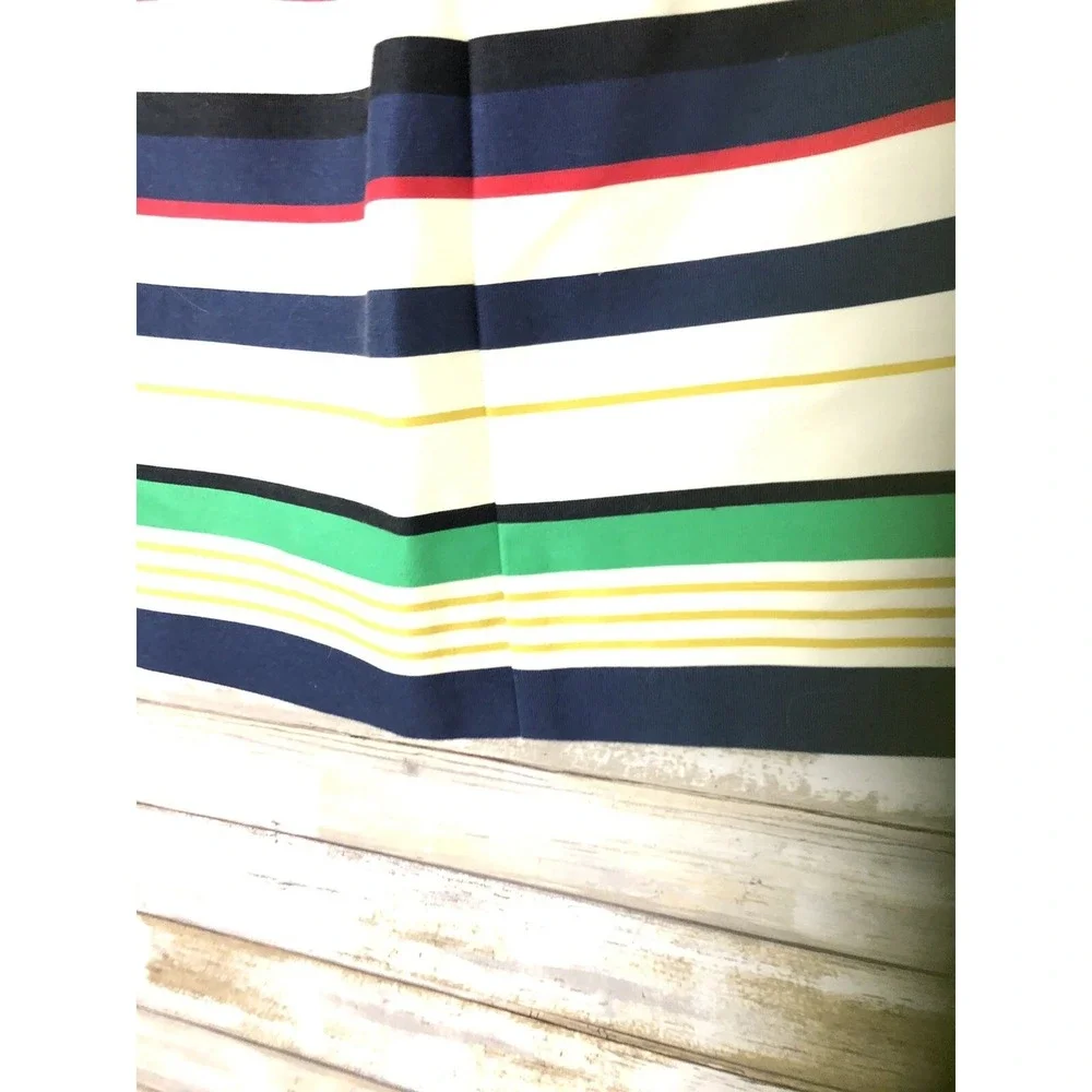 J Crew Skirt  Women's Size  6 Striped‎ Cotton Preppy Mini Pockets style 31492